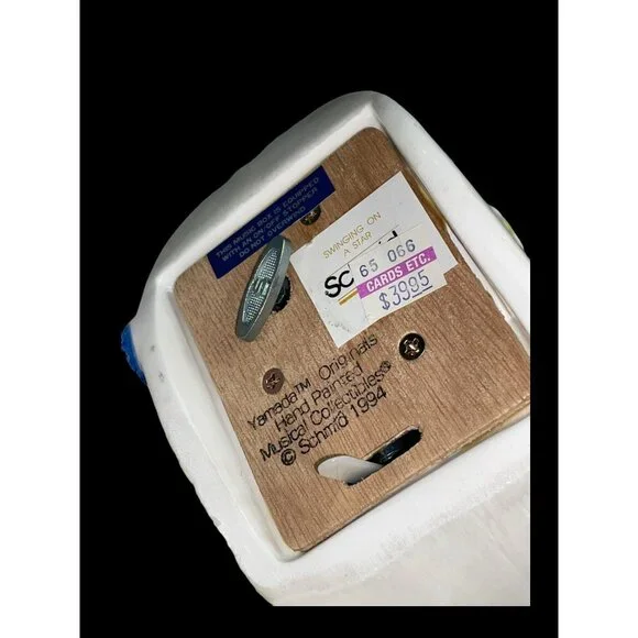 1994 Schmid Yamada Originals Swinging on a Star Hand Painted Music Figurine VTG - Picture 5 of 5